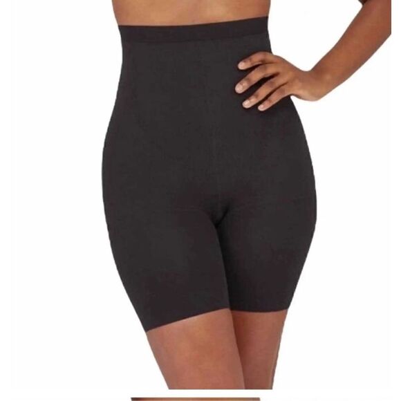 SPANX Assets Sensational Shaper High Waisted Shorts Black sz. 5 NWT - Picture 3 of 6